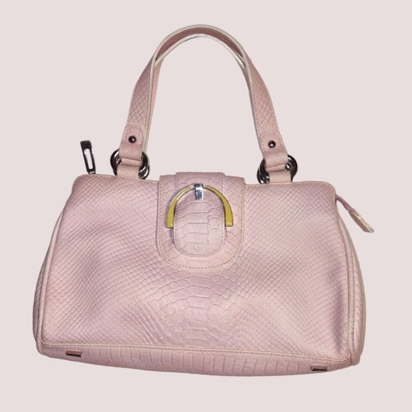 Dissona Italian Designer Pink Leather Shoulder Bag! 💖 - Picture 1 of 8